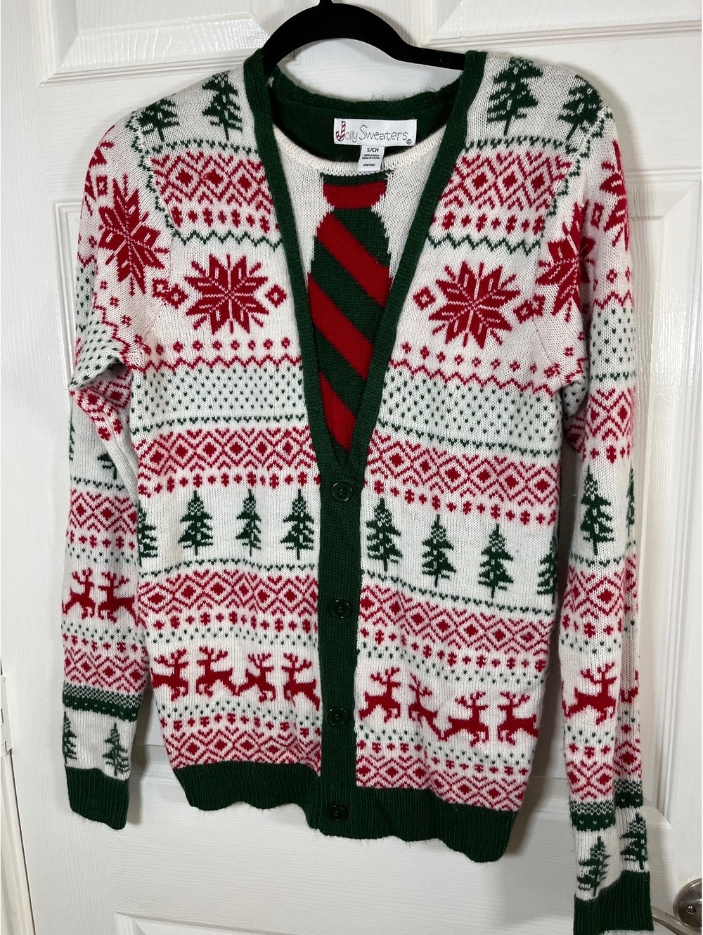 Jolly Sweaters  men’s smallChristmas cardigan sweater